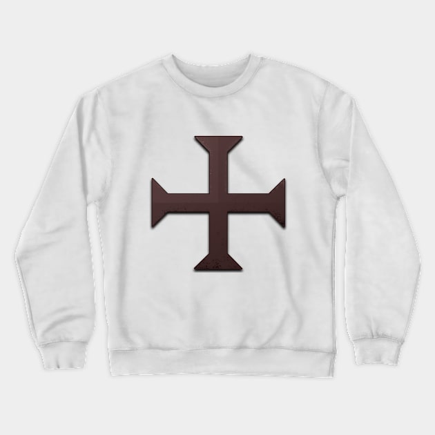 Templar Cross (Black) Crewneck Sweatshirt by Vandalay Industries